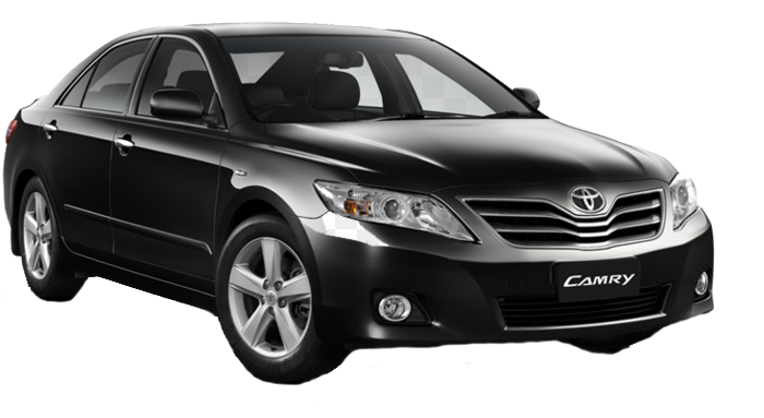 A Toyota Camry with advanced features and great fuel efficiency available for booking from Us Trips Limo